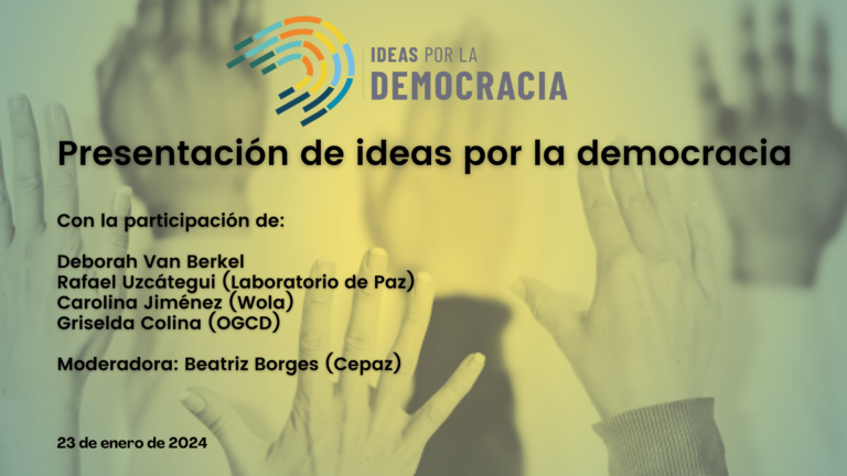 Nace “Ideas por la Democracia”, un espacio de generación y discusión de ideas para el fortalecimiento democrático en Las Américas