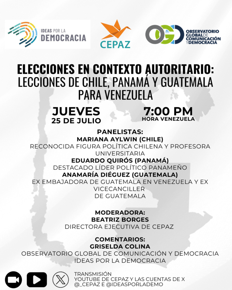Elecciones en contexto autoritario: Lecciones de Chile, Panamá y Guatemala para Venezuela